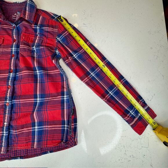 Kuhl Plaid Double Layer Button Up Long Sleeve Shirt Sz Medium - Picture 9 of 12